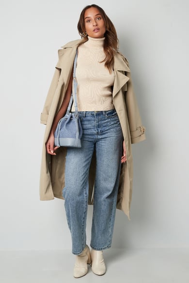 Denim-Beuteltasche – dunkelblau h5 Bild6